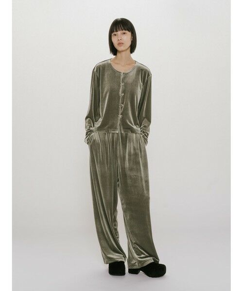 MIDIUMISOLID / ミディウミソリッド カーディガン・ボレロ | MIDIUMISOLID for Ladies クルーネックベロアカーディガン | 詳細16