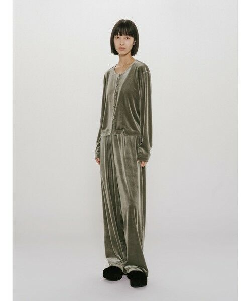 MIDIUMISOLID / ミディウミソリッド カーディガン・ボレロ | MIDIUMISOLID for Ladies クルーネックベロアカーディガン | 詳細17