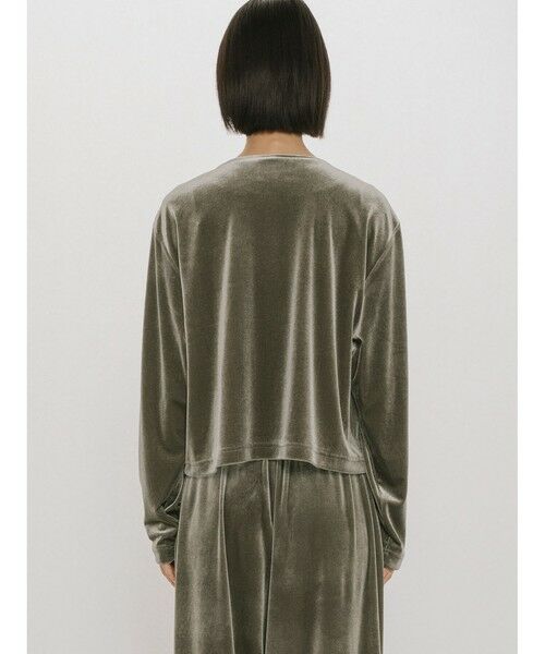 MIDIUMISOLID / ミディウミソリッド カーディガン・ボレロ | MIDIUMISOLID for Ladies クルーネックベロアカーディガン | 詳細12