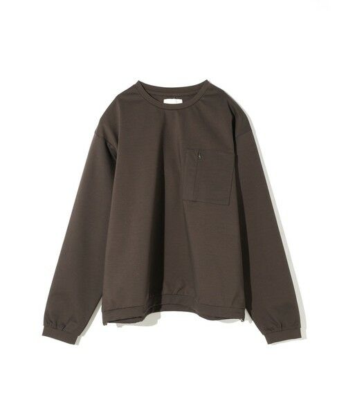 MIDIUMISOLID / ミディウミソリッド カットソー | MIDIUMISOLID Men’s コンプレッションプルオーバー（ブラウン(color44)）