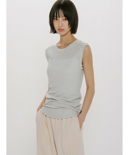 MIDIUMISOLID / ミディウミソリッド カットソー | MIDIUMISOLID for Ladies リブタンクトップ | 詳細16