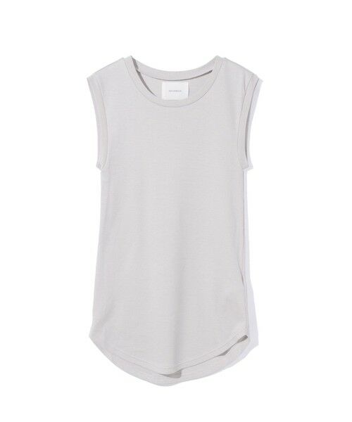 MIDIUMISOLID / ミディウミソリッド カットソー | MIDIUMISOLID for Ladies リブタンクトップ（ライトグレーA(color90A)）