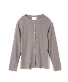 MIDIUMISOLID / ミディウミソリッド カーディガン・ボレロ | MIDIUMISOLID for Ladies クルーネックロングカーディガン