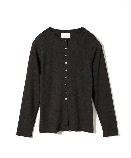 MIDIUMISOLID / ミディウミソリッド カーディガン・ボレロ | MIDIUMISOLID for Ladies クルーネックロングカーディガン（ブラック(color99)）