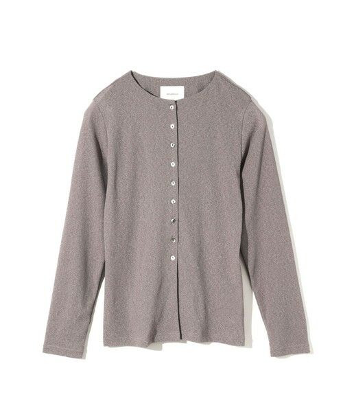 MIDIUMISOLID / ミディウミソリッド カーディガン・ボレロ | MIDIUMISOLID for Ladies クルーネックロングカーディガン（グレー(color91)）
