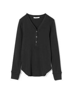 MIDIUMISOLID / ミディウミソリッド カットソー | MIDIUMISOLID for Ladies リブヘンリーネックプルオーバー