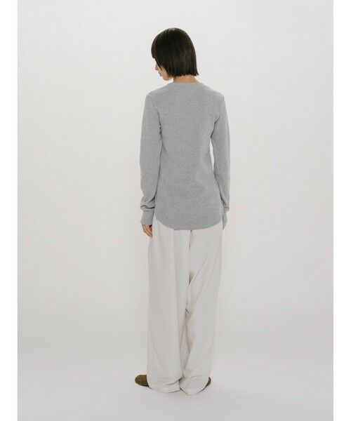 MIDIUMISOLID / ミディウミソリッド カットソー | MIDIUMISOLID for Ladies リブヘンリーネックプルオーバー | 詳細11