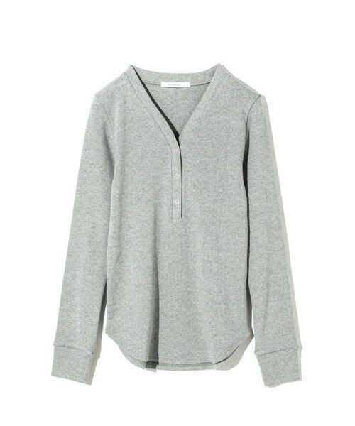 MIDIUMISOLID / ミディウミソリッド カットソー | MIDIUMISOLID for Ladies リブヘンリーネックプルオーバー | 詳細4