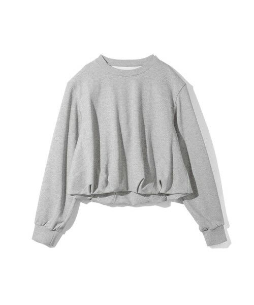 MIDIUMISOLID / ミディウミソリッド カットソー | MIDIUMISOLID for Ladies バルーンスウェットプルオーバー(トップグレー(color90))