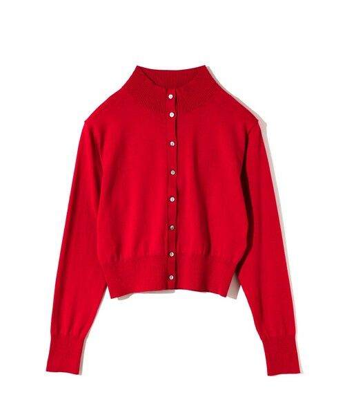 MIDIUMISOLID / ミディウミソリッド カーディガン・ボレロ | MIDIUMISOLID for Ladies ハイネックショートカーディガン | 詳細1