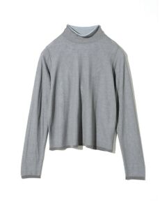MIDIUMISOLID / ミディウミソリッド カットソー | MIDIUMISOLID for Ladies シアーレイヤードタートルネックプルオーバー