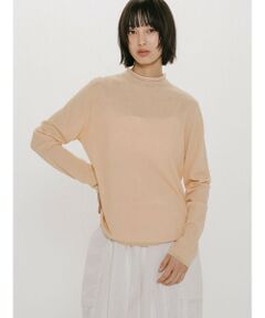 MIDIUMISOLID / ミディウミソリッド カットソー | MIDIUMISOLID for Ladies シアーレイヤードタートルネックプルオーバー