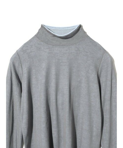 MIDIUMISOLID / ミディウミソリッド カットソー | MIDIUMISOLID for Ladies シアーレイヤードタートルネックプルオーバー | 詳細3