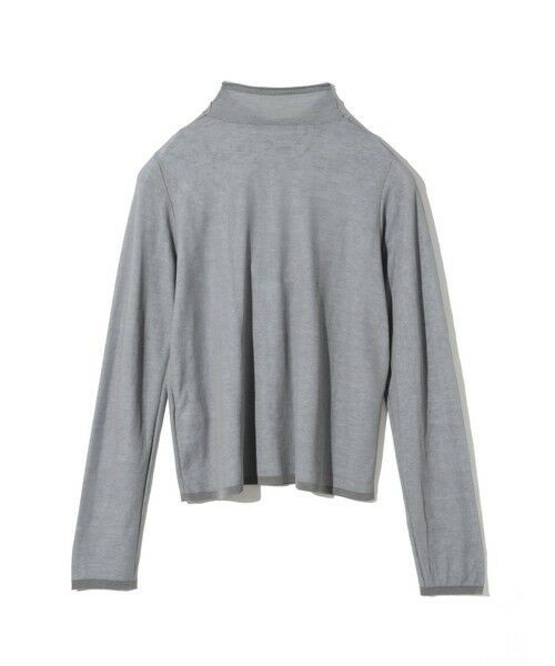 MIDIUMISOLID / ミディウミソリッド カットソー | MIDIUMISOLID for Ladies シアーレイヤードタートルネックプルオーバー | 詳細6