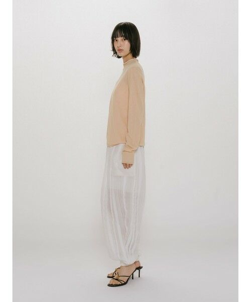 MIDIUMISOLID / ミディウミソリッド カットソー | MIDIUMISOLID for Ladies シアーレイヤードタートルネックプルオーバー | 詳細15