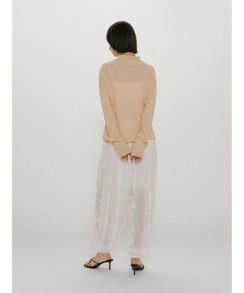 MIDIUMISOLID / ミディウミソリッド カットソー | MIDIUMISOLID for Ladies シアーレイヤードタートルネックプルオーバー | 詳細16