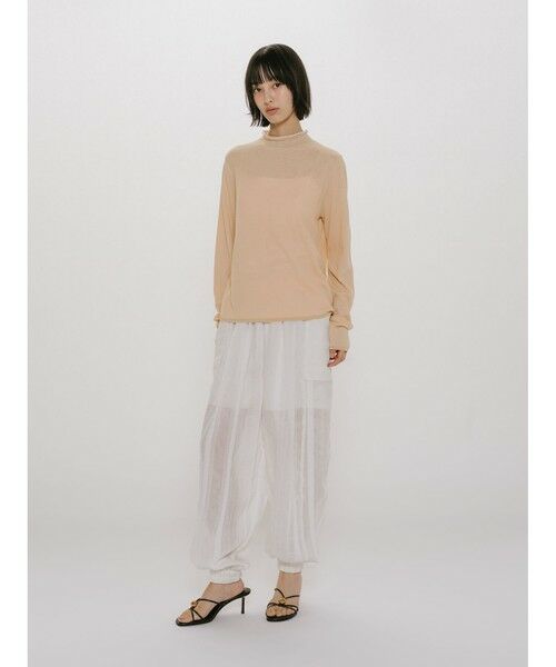 MIDIUMISOLID / ミディウミソリッド カットソー | MIDIUMISOLID for Ladies シアーレイヤードタートルネックプルオーバー | 詳細13