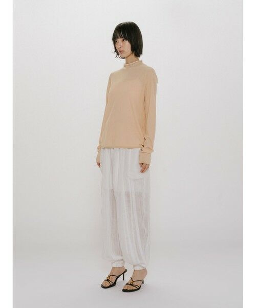 MIDIUMISOLID / ミディウミソリッド カットソー | MIDIUMISOLID for Ladies シアーレイヤードタートルネックプルオーバー | 詳細14