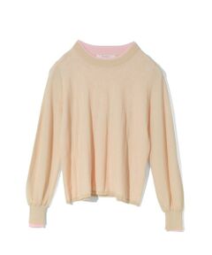 MIDIUMISOLID / ミディウミソリッド カットソー | MIDIUMISOLID for Ladies シアーレイヤードクルーネックプルオーバー