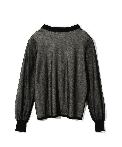 MIDIUMISOLID / ミディウミソリッド カットソー | MIDIUMISOLID for Ladies シアーレイヤードクルーネックプルオーバー | 詳細5