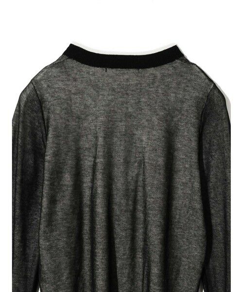 MIDIUMISOLID / ミディウミソリッド カットソー | MIDIUMISOLID for Ladies シアーレイヤードクルーネックプルオーバー | 詳細6