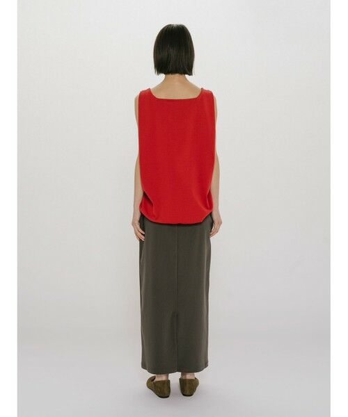 MIDIUMISOLID / ミディウミソリッド ベスト | MIDIUMISOLID for Ladies タックノースリーブワイドベスト | 詳細9