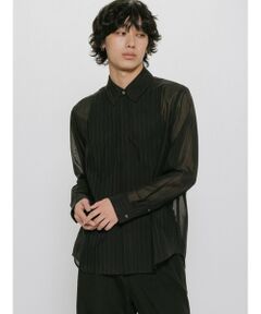 MIDIUMISOLID / ミディウミソリッド シャツ・ブラウス | MIDIUMISOLID Men’s シアーストライプシャツ