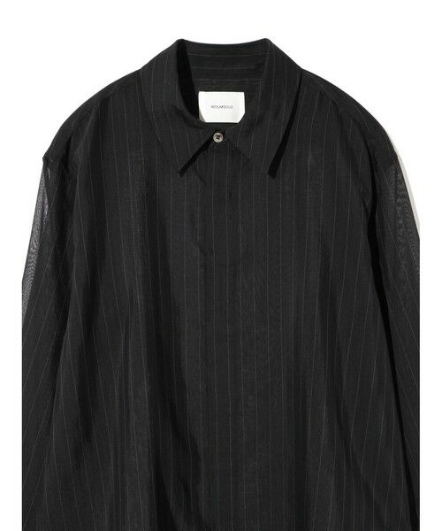 MIDIUMISOLID / ミディウミソリッド シャツ・ブラウス | MIDIUMISOLID Men’s シアーストライプシャツ | 詳細11