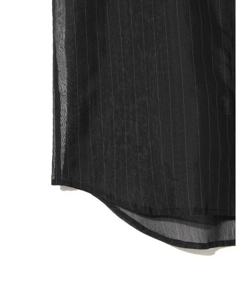 MIDIUMISOLID / ミディウミソリッド シャツ・ブラウス | MIDIUMISOLID Men’s シアーストライプシャツ | 詳細14