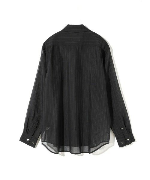 MIDIUMISOLID / ミディウミソリッド シャツ・ブラウス | MIDIUMISOLID Men’s シアーストライプシャツ | 詳細15