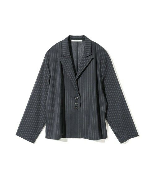 MIDIUMISOLID / ミディウミソリッド テーラードジャケット | MIDIUMISOLID for Ladies シアーテーラードシャツジャケット | 詳細1