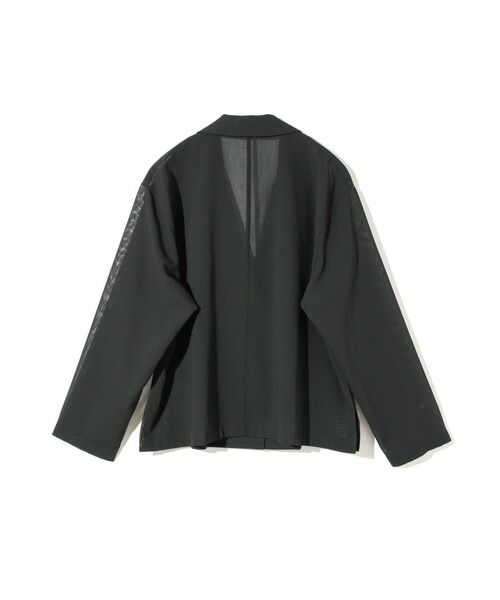 MIDIUMISOLID / ミディウミソリッド テーラードジャケット | MIDIUMISOLID for Ladies シアーテーラードシャツジャケット | 詳細15