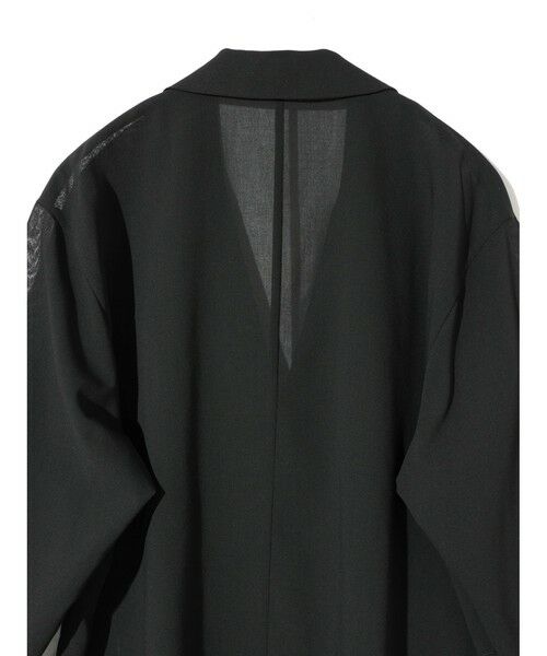 MIDIUMISOLID / ミディウミソリッド テーラードジャケット | MIDIUMISOLID for Ladies シアーテーラードシャツジャケット | 詳細16