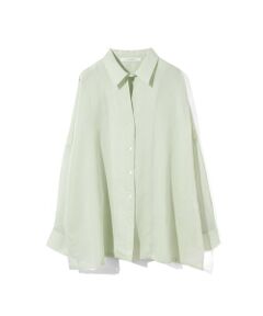 MIDIUMISOLID / ミディウミソリッド シャツ・ブラウス | MIDIUMISOLID for Ladies シアースキッパーポンチョシャツ