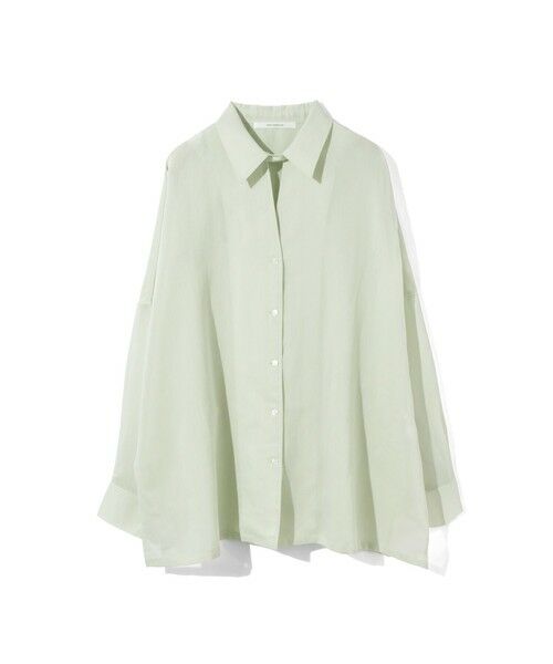 MIDIUMISOLID / ミディウミソリッド シャツ・ブラウス | MIDIUMISOLID for Ladies シアースキッパーポンチョシャツ（ミント(color24)）