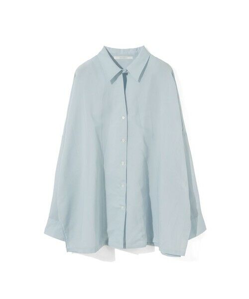 MIDIUMISOLID / ミディウミソリッド シャツ・ブラウス | MIDIUMISOLID for Ladies シアースキッパーポンチョシャツ（サックス(color30)）