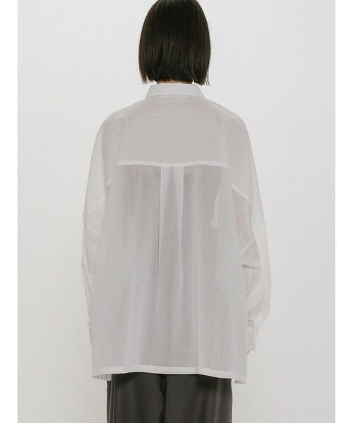 MIDIUMISOLID / ミディウミソリッド シャツ・ブラウス | MIDIUMISOLID for Ladies シアースキッパーポンチョシャツ | 詳細8