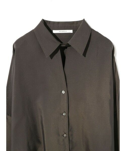 MIDIUMISOLID / ミディウミソリッド シャツ・ブラウス | MIDIUMISOLID for Ladies シアースキッパーポンチョシャツ | 詳細15