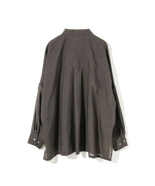 MIDIUMISOLID / ミディウミソリッド シャツ・ブラウス | MIDIUMISOLID for Ladies シアースキッパーポンチョシャツ | 詳細20