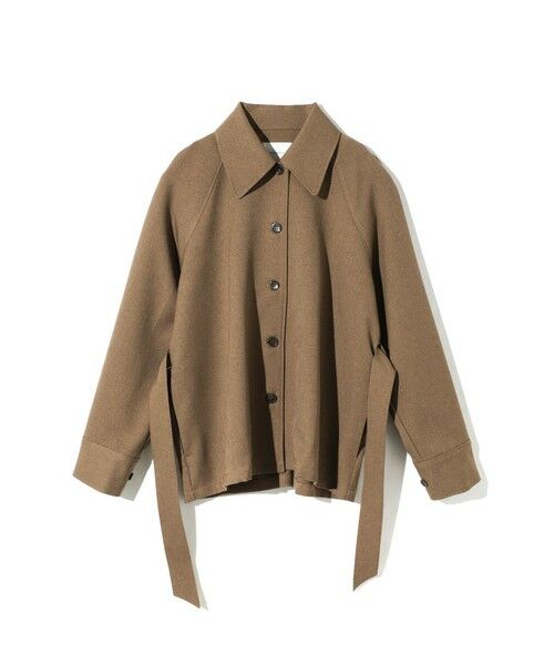 MIDIUMISOLID / ミディウミソリッド シャツ・ブラウス | MIDIUMISOLID for Ladies ステンカラーシャツジャケット（キャメル(color44)）