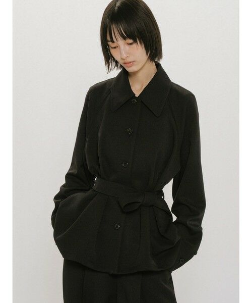 MIDIUMISOLID / ミディウミソリッド シャツ・ブラウス | MIDIUMISOLID for Ladies ステンカラーシャツジャケット | 詳細11