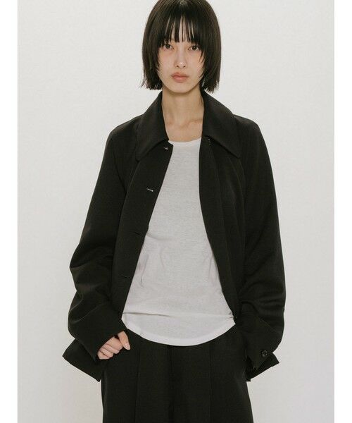 MIDIUMISOLID / ミディウミソリッド シャツ・ブラウス | MIDIUMISOLID for Ladies ステンカラーシャツジャケット | 詳細14