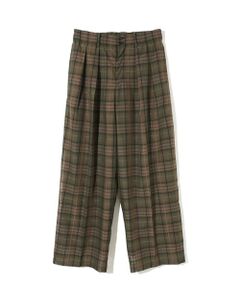 MIDIUMISOLID / ミディウミソリッド その他パンツ | MIDIUMISOLID Men’s シアーチェックテーパードパンツ