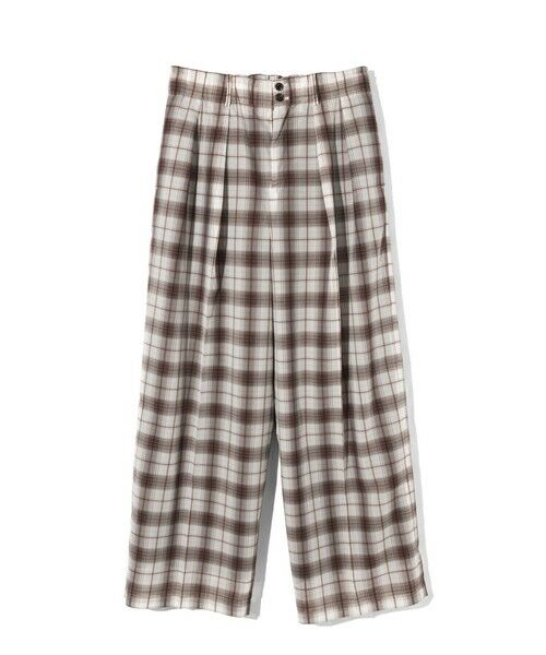 MIDIUMISOLID / ミディウミソリッド その他パンツ | MIDIUMISOLID Men’s シアーチェックテーパードパンツ | 詳細2