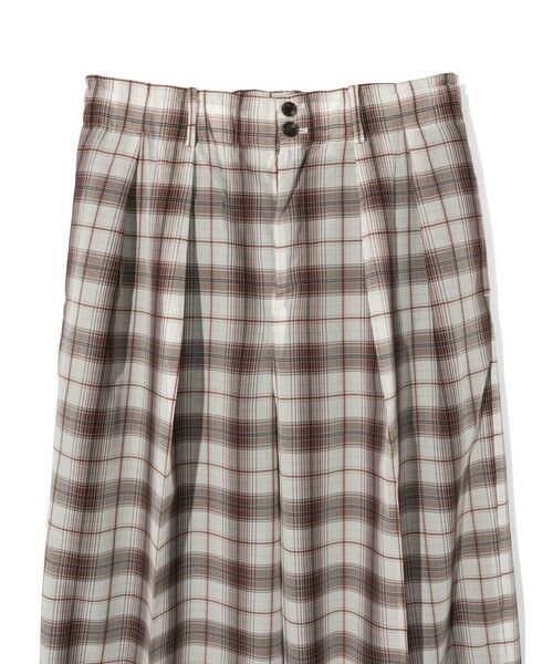 MIDIUMISOLID / ミディウミソリッド その他パンツ | MIDIUMISOLID Men’s シアーチェックテーパードパンツ | 詳細11