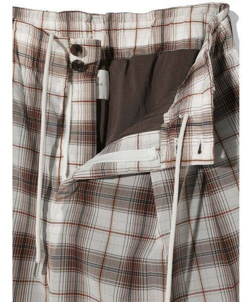 MIDIUMISOLID / ミディウミソリッド その他パンツ | MIDIUMISOLID Men’s シアーチェックテーパードパンツ | 詳細12