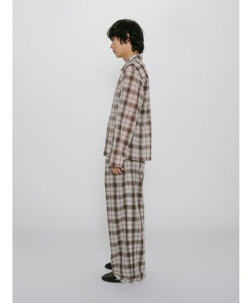 MIDIUMISOLID / ミディウミソリッド その他パンツ | MIDIUMISOLID Men’s シアーチェックテーパードパンツ | 詳細5