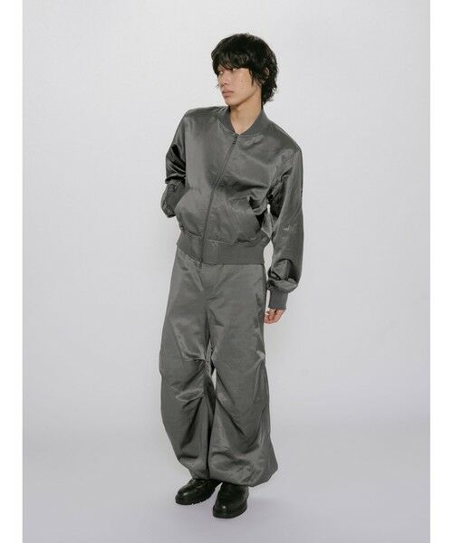 MIDIUMISOLID / ミディウミソリッド その他パンツ | MIDIUMISOLID Men’s ブリーチサテンパラシュートパンツ | 詳細12