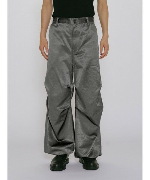 MIDIUMISOLID / ミディウミソリッド その他パンツ | MIDIUMISOLID Men’s ブリーチサテンパラシュートパンツ | 詳細15