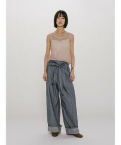 MIDIUMISOLID / ミディウミソリッド その他パンツ | MIDIUMISOLID for Ladies シアーデニムイージーパンツ